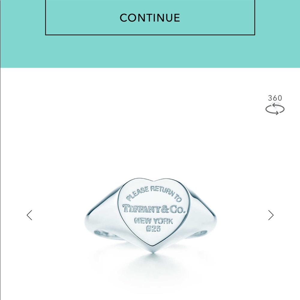 tiffany heart ring